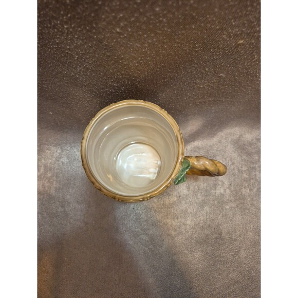 Apple Basket Cracker Barrel 5" Coffee Mug Red Apples Brown Wicker Weave - Picture 3 of 9